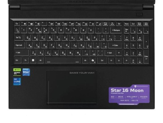 Ноутбук игровой Machenike Star 16 Moon/JJ00GD00JRU/Core i7-13620H/32Gb/1Tb/16 QHD 165Hz/RTX 5070 8Gb/DOS